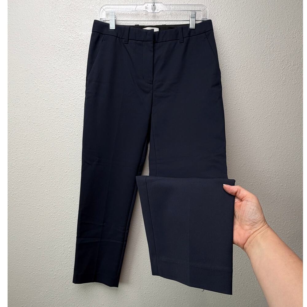 3.1 Phillip Lim Navy Blue Cropped Front Zip Trouser Pants Size 2